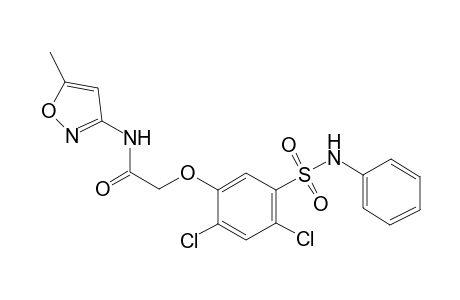 Acetamide, 2-[2,4-dichloro-5-[(phenylamino)sulfonyl]phenoxy]-N-(5-methyl-3-isoxazolyl)-