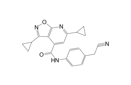 isoxazolo[5,4-b]pyridine-4-carboxamide, N-[4-(cyanomethyl)phenyl]-3,6-dicyclopropyl-