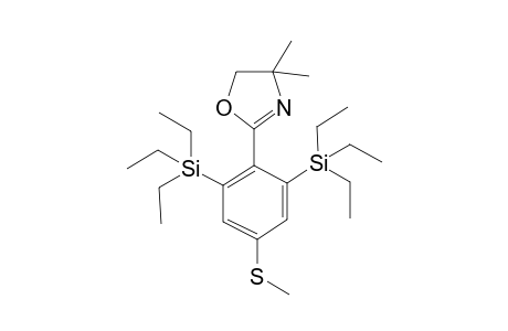 4,4-dimethyl-2-(4-(methylthio)-2,6-bis(triethylsilyl)phenyl)-4,5-dihydrooxazole