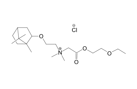 ethanaminium, 2-(2-ethoxyethoxy)-N,N-dimethyl-2-oxo-N-[2-[(1,7,7-trimethylbicyclo[2.2.1]hept-2-yl)oxy]ethyl]-, chloride