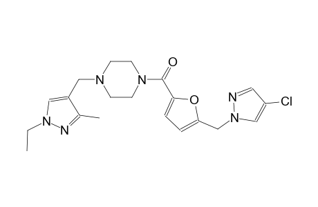piperazine, 1-[[5-[(4-chloro-1H-pyrazol-1-yl)methyl]-2-furanyl]carbonyl]-4-[(1-ethyl-3-methyl-1H-pyrazol-4-yl)methyl]-