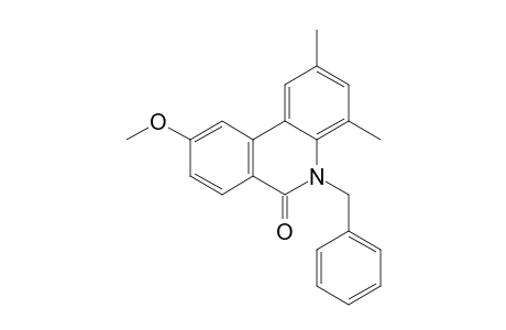 2,4-Dimethyl-9-methoxy-5-benzylphenanthridin-6-one
