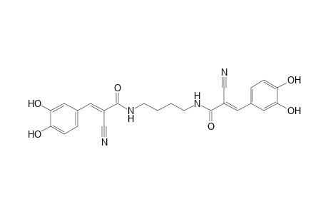 (E)-2-cyano-N-[4-[[(E)-2-cyano-3-(3,4-dihydroxyphenyl)-1-oxoprop-2-enyl]amino]butyl]-3-(3,4-dihydroxyphenyl)-2-propenamide