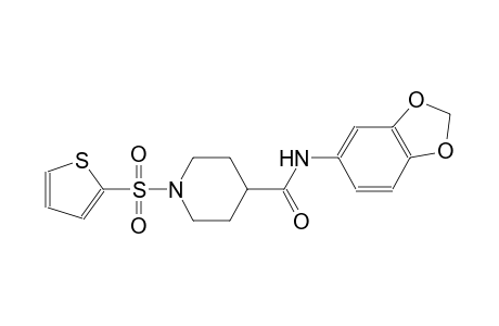 N-(1,3-benzodioxol-5-yl)-1-(2-thienylsulfonyl)-4-piperidinecarboxamide