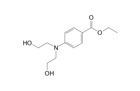 p-[bis(2-hydroxyethyl)amino]benzoic acid, ethyl ester