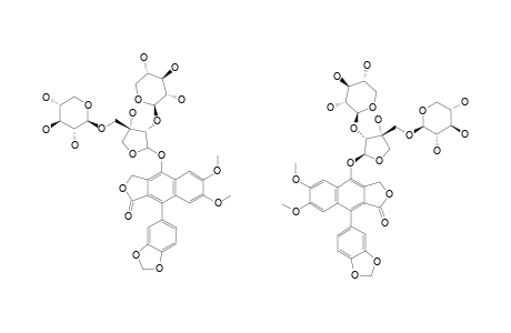 AZIZIN;4-O-[BIS-ALPHA-L-XYLOPYRANOSYL-(1->2,1->5)-BETA-D-APIOFURANOSYLOXY]-6,7-DIMETHOXY-1-(3,4-METHYLENEDIOXYPHENYL)-3-HYDROXYMETHYLNAPHTHALENE-2-