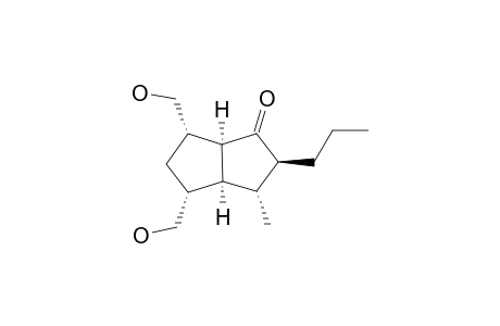 (2S,3R,3aS,4R,6S,6aS)-3-methyl-4,6-dimethylol-2-propyl-3,3a,4,5,6,6a-hexahydro-2H-pentalen-1-one