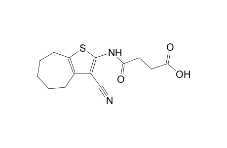 butanoic acid, 4-[(3-cyano-5,6,7,8-tetrahydro-4H-cyclohepta[b]thien-2-yl)amino]-4-oxo-