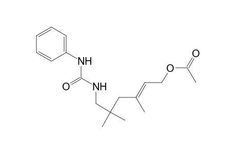 N-[(phenylamino)carbonyl]-6-acetoxy-2,2,4-trimethyl-4-hexenylamine