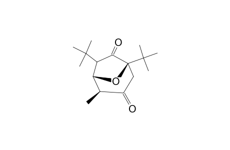 4-METHYL-1,6-DI-TERT.-BUTYL-8-OXABICYCLO-[3.2.1]-OCTANE-3,7-DIONE