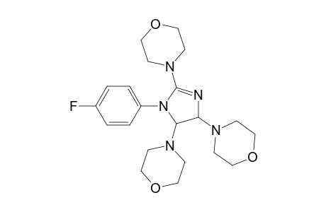 Morpholine, 4,4',4''-[1-(4-fluorophenyl)-4,5-dihydro-1H-imidazole-2,4,5-triyl]tri s-, trans-