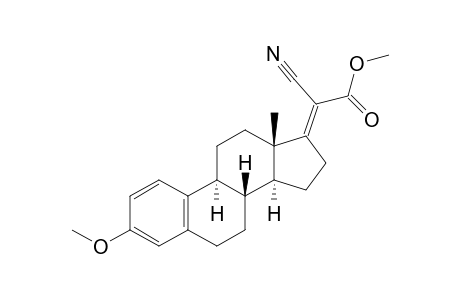 19-Norpregna-1,3,5(10),17(20)-tetraen-21-oic acid, 20-cyano-3-methoxy-, methyl ester, (17E)-