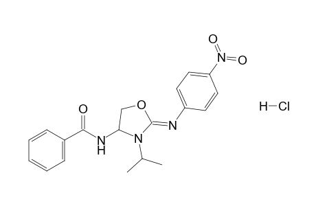 (Z)-4-Benzamido-3-isopropyl-2-(4-nitrophenyl)imino-1,3-oxazolidine hydrochloride