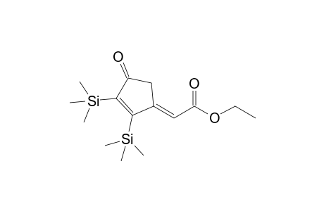 (E)-2,3-Bis(trimethylsilyl)-4-(ethoxycarbonylmethylene)cyclopent-2-en-1-one