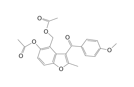 Benzofuran, 4-acetyloxymethyl-5-acetyloxy-3-(4-methoxybenzoyl)-2-methyl-