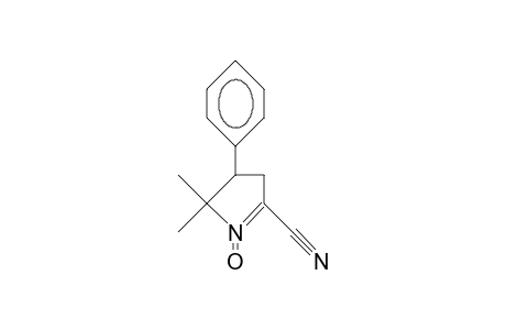 2H-Pyrrole-5-carbonitrile, 3,4-dihydro-2,2-dimethyl-3-phenyl-, 1-oxide