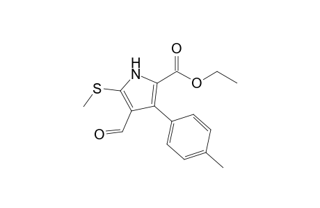 Ethyl 3-(4-methylphenyl)-4-formyl-5-(methylsulfanyl)-1H-pyrrole-2-carboxylate