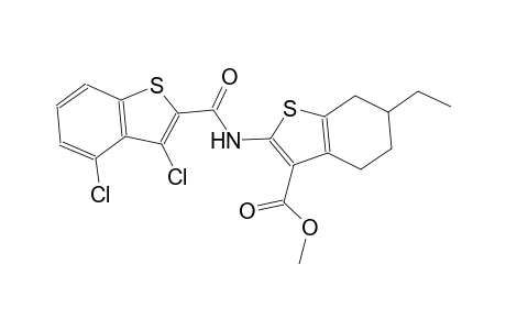 methyl 2-{[(3,4-dichloro-1-benzothien-2-yl)carbonyl]amino}-6-ethyl-4,5,6,7-tetrahydro-1-benzothiophene-3-carboxylate