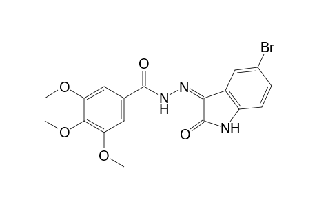 3,4,5-trimethoxybenzoic acid, (5-bromo-2-oxo-3-indolinylidene)hydrazide