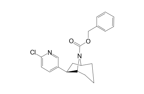 N-(Benzyloxycarbonyl)-6.beta.-(6'-chloro-3'-pyridyl)-8-azabicyclo[3.2.1]octane