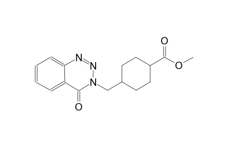 cyclohexanecarboxylic acid, 4-[(4-oxo-1,2,3-benzotriazin-3(4H)-yl)methyl]-, methyl ester