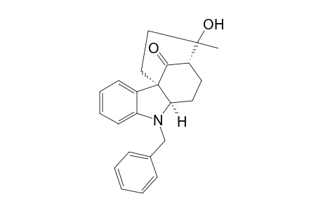 cis,cis-12-Hydroxy-12-methyl-3,4a-propano-9-benzyl-1,2,3,4,4a,9,9a-hexahydro-1H-carbazol-4-one