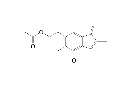 acetic acid 2-(7-hydroxy-2,4,6-trimethyl-3-methylene-inden-5-yl)ethyl ester