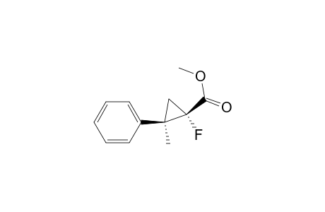 Cyclopropanecarboxylic acid, 1-fluoro-2-methyl-2-phenyl-, methyl ester, cis-