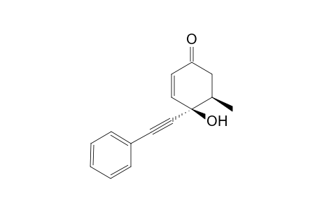 (4R*,5R*)-5-Methyl-4-hydroxy-4-(phenylethynyl)-2-cyclohexenone