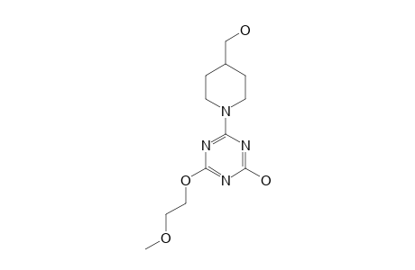 [4-[4-(HYDROXYMETHYL)-PIPERIDIN-1-YL]-6-(2-METHOXYETHOXY)-1,3,5-TRIAZIN-2(1H)-ONE]