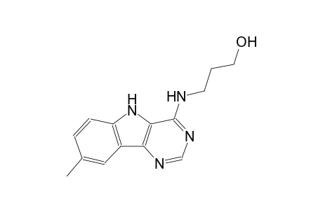 3-[(8-methyl-5H-pyrimido[5,4-b]indol-4-yl)amino]-1-propanol