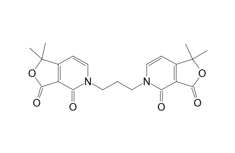 1,1-Dimethyl-5-(3-(1,1-dimethyl-3,4-dioxofuro[3,4-c]pyridin-5(1H,3H,4H)-yl)propyl)furo[3,4-c]pyridine-3,4(1H,5H)-dione