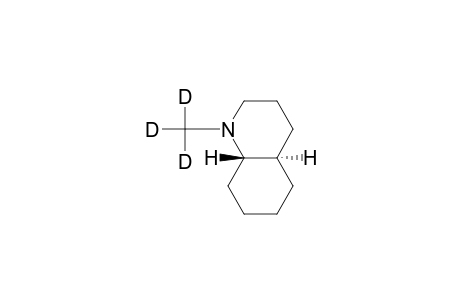 Quinoline, decahydro-1-(methyl-D3)-, trans-