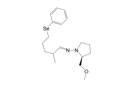 1-[(5-Benzeneselenyl-2-methylpentylidene)amino]-2S-methoxymethylpyrrolodine