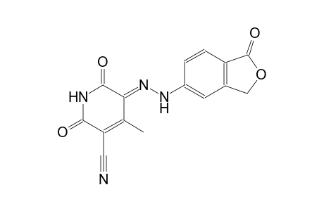 (5E)-4-methyl-2,6-dioxo-5-[(1-oxo-1,3-dihydro-2-benzofuran-5-yl)hydrazono]-1,2,5,6-tetrahydro-3-pyridinecarbonitrile