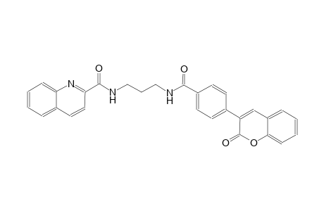 2-quinolinecarboxamide, N-[3-[[4-(2-oxo-2H-1-benzopyran-3-yl)benzoyl]amino]propyl]-
