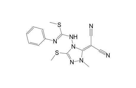 1-[5-(dicyanomethylene)-1-methyl-3-(methylthio)-1,2,4-triazol-4-yl]-2-methyl-3-phenyl-isothiourea