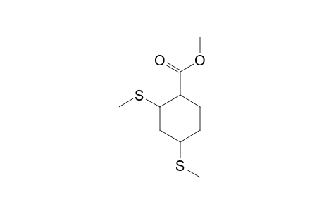 2,4-bis(methylthio)-1-cyclohexanecarboxylic acid methyl ester