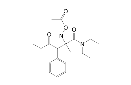 2-[(Acetyloxy)-amino]-N,N-diethyl-2-methyl-4-oxo-3-phenyl-hexanamide