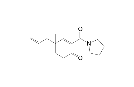 4-Methyl-4-(prop-2-en-1-yl)-2-(pyrrolidin-1-ylcarbonyl)-2-cyclohexen-1-one