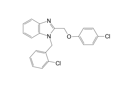1H-1,3-Benzimidazole, 2-[(4-chlorophenoxy)methyl]-1-[(2-chlorophenyl)methyl]-