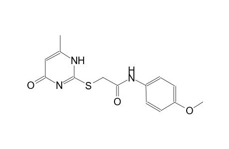 acetamide, 2-[(1,4-dihydro-6-methyl-4-oxo-2-pyrimidinyl)thio]-N-(4-methoxyphenyl)-
