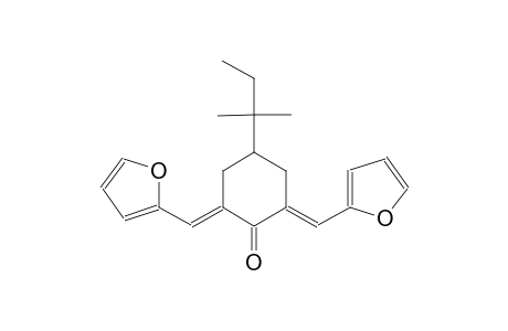 cyclohexanone, 4-(1,1-dimethylpropyl)-2,6-bis(2-furanylmethylene)-, (2E,6E)-