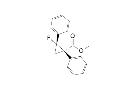 (1R,2R)-2-fluoro-1,2-diphenyl-1-cyclopropanecarboxylic acid methyl ester