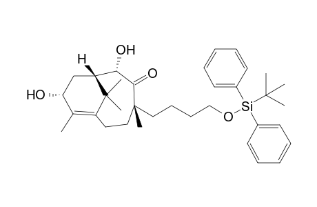 4-[4'-(t-Butyldiphenylsilyl)oxy]butyl}-2,9-dihydroxy-4,8,11,11-tetramethylbicyclo[5.3.1]undec-7-en-3-one -