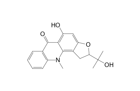 1,11-Dihydro-5-hydroxy-2-(1-hydroxy-1-methylethyl)-11-methyl-furo[2,3-c]acridin-6(2H)-one