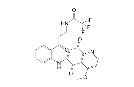 4-Methoxy-6-[2-(3-trifluoroacetamidopropanoyl)anilino]-5,8-quinoline