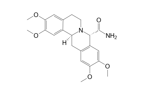 (8S*,14S*)-(+-)-8-Carbamoylxylopinine