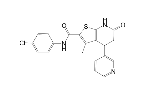 thieno[2,3-b]pyridine-2-carboxamide, N-(4-chlorophenyl)-4,5,6,7-tetrahydro-3-methyl-6-oxo-4-(3-pyridinyl)-