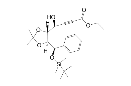 (7R,4S)-Ethyl 7-tert-Butyldimethylsiloxy-7-phenyl-5S,6S-O-isopropylidene-4-hydroxyheptyn-2-oate